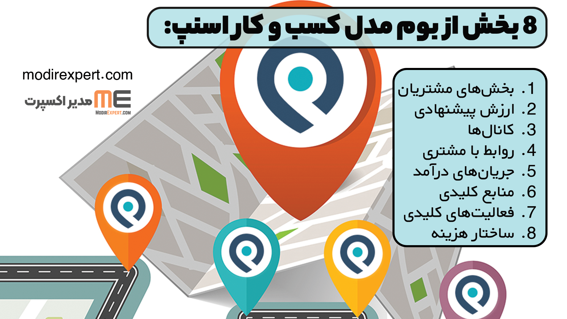 8 بخش از بوم مدل کسب و کار اسنپ: