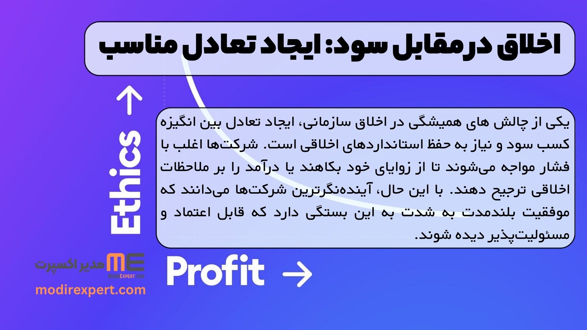 اخلاق در مقابل سود: ایجاد تعادل مناسب