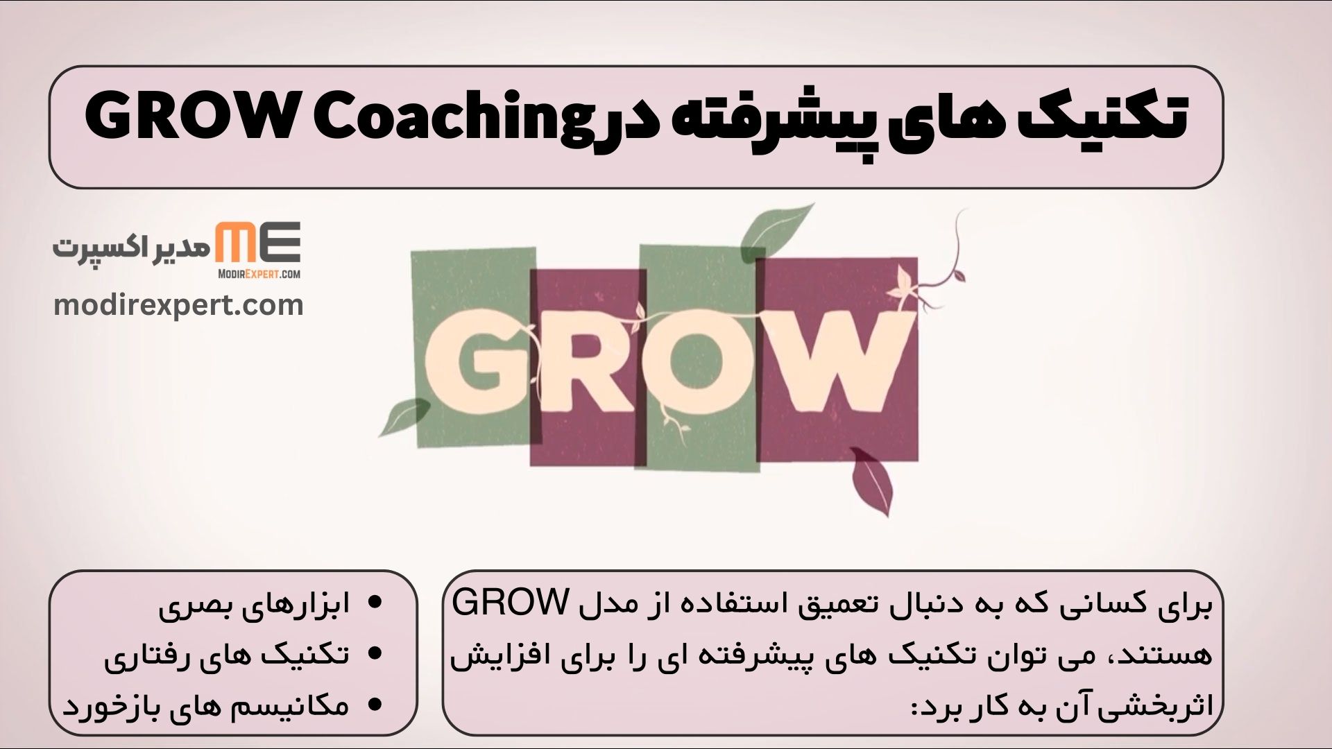 تکنیک های پیشرفته در GROW Coaching