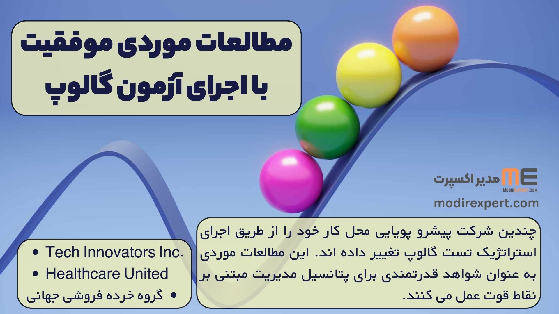 مطالعات موردی موفقیت با اجرای آزمون گالوپ