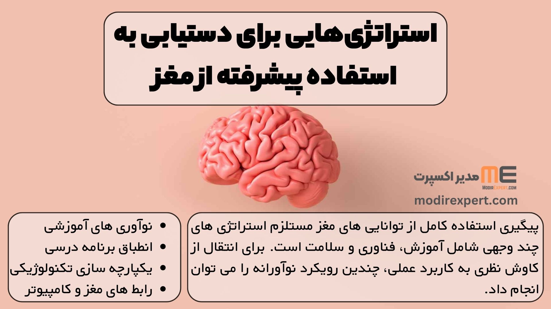 استراتژی‌هایی برای دستیابی به استفاده پیشرفته از مغز