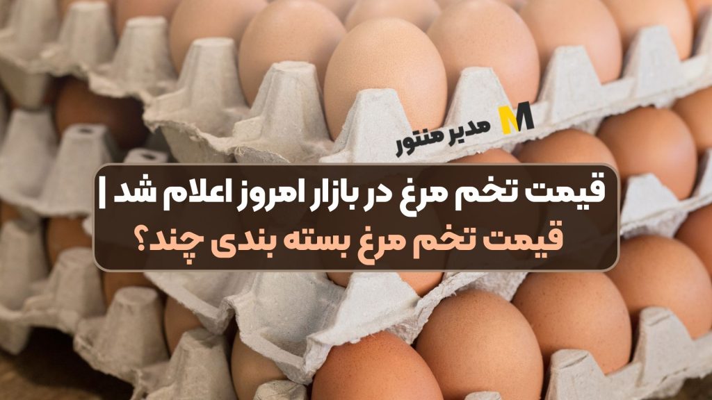 قیمت تخم مرغ در بازار امروز اعلام شد | قیمت تخم مرغ بسته بندی چند؟
