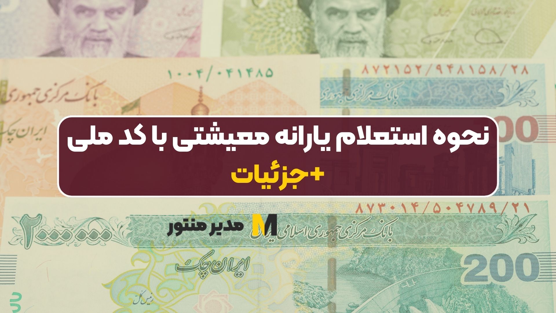 نحوه استعلام یارانه معیشتی با کد ملی+جزئیات