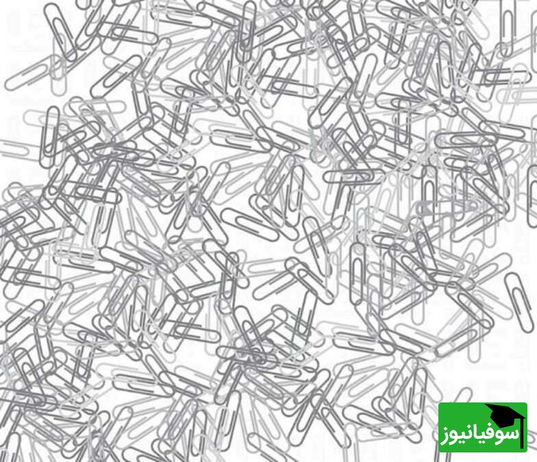 خطای دید/ حتی افرادی با ضریب هوشی بالا نمی‌توانند «سنجاق قفلی» را در میان «گیره‌های کاغذ» پیدا کنند