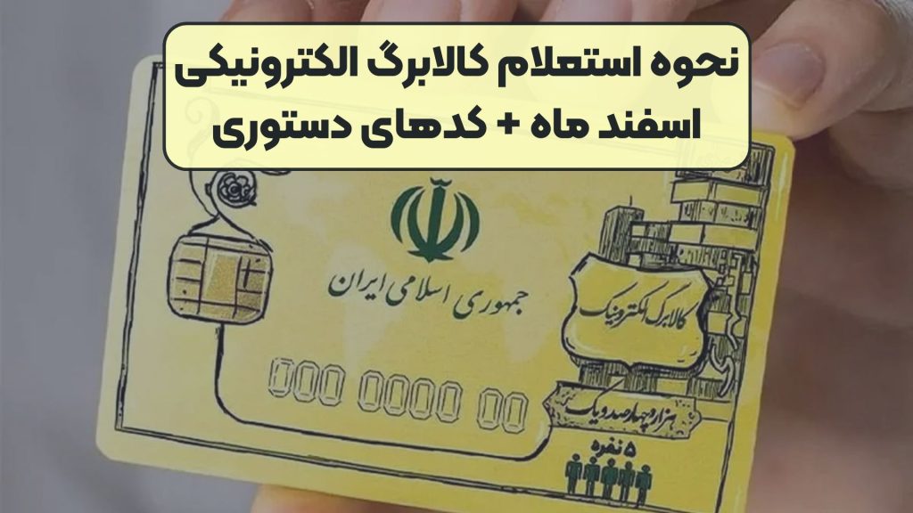 نحوه استعلام کالابرگ الکترونیکی اسفند ماه + کدهای دستوری