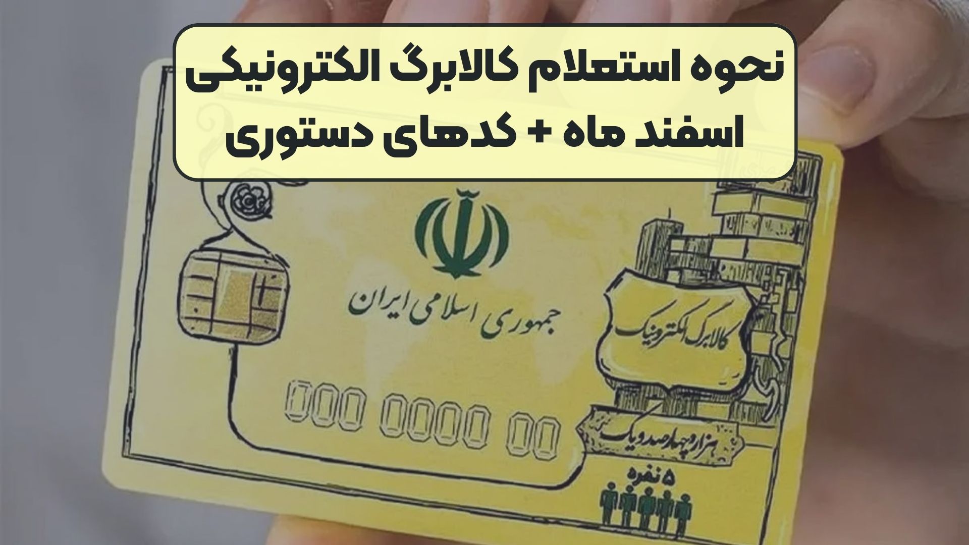 نحوه استعلام کالابرگ الکترونیکی اسفند ماه + کدهای دستوری
