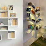 مدل کتابخانه دیواری شیک + زیباترین مدل های کتابخانه دیواری بسیار لاکچری